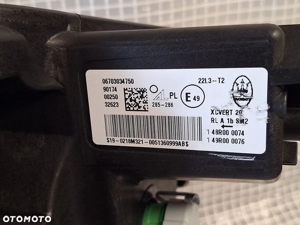 lampa przod maserati grecale m182 full led ciemna doswietlenie orginal NOWA - 8