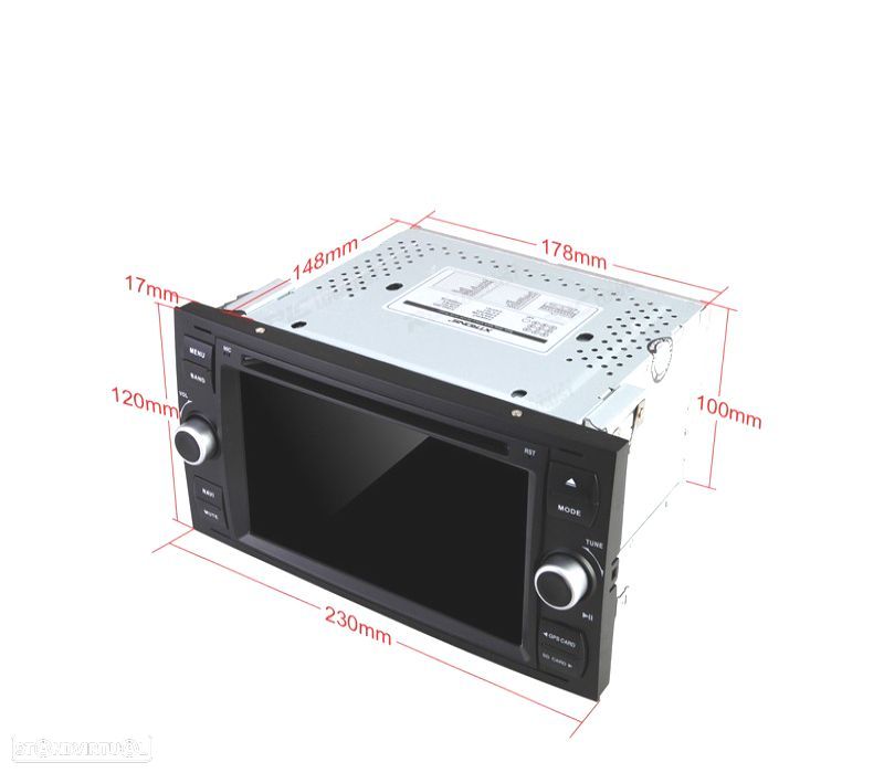 AUTO RADIO GPS 2DIN 7" GPS TACTIL PARA FORD FOCUS C-MAX FIESTA GALAXY KUGA MONDEO S-MAX TRANSIT - 2