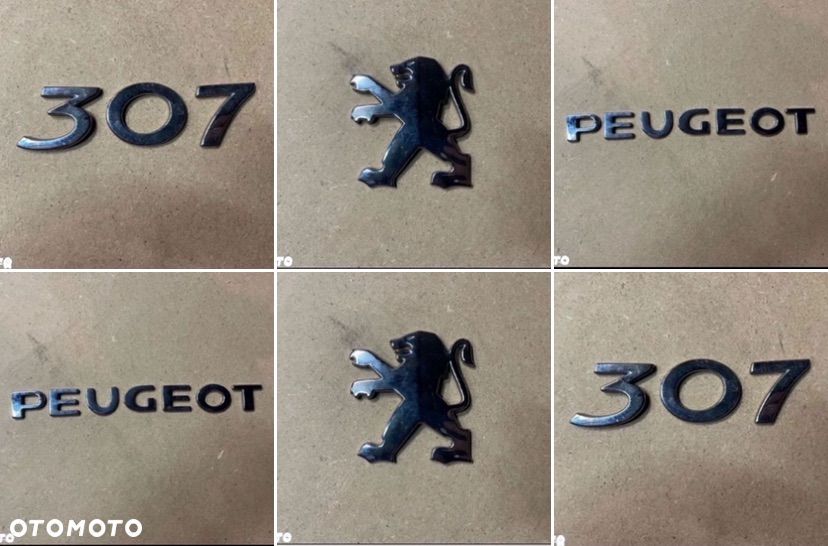 Znaczek emblemat napis tylnej klapy tył Peugeot 307 - 1