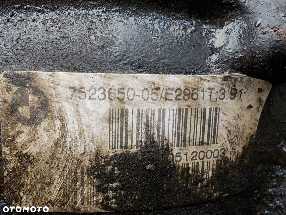 BMW X3 (E83) DYFER DYFERENCJAŁ MOST 752365-05 3.91 - 2