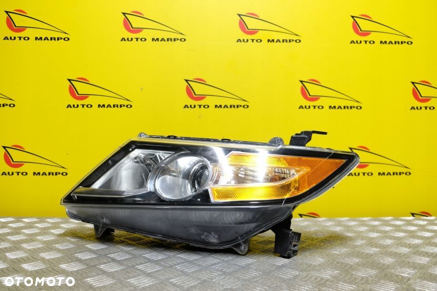 HONDA ODYSSEY 2011- REFLEKTOR LAMPA ZWYKŁA SOCZEWKOWA LEWA CZARNA USA - 4