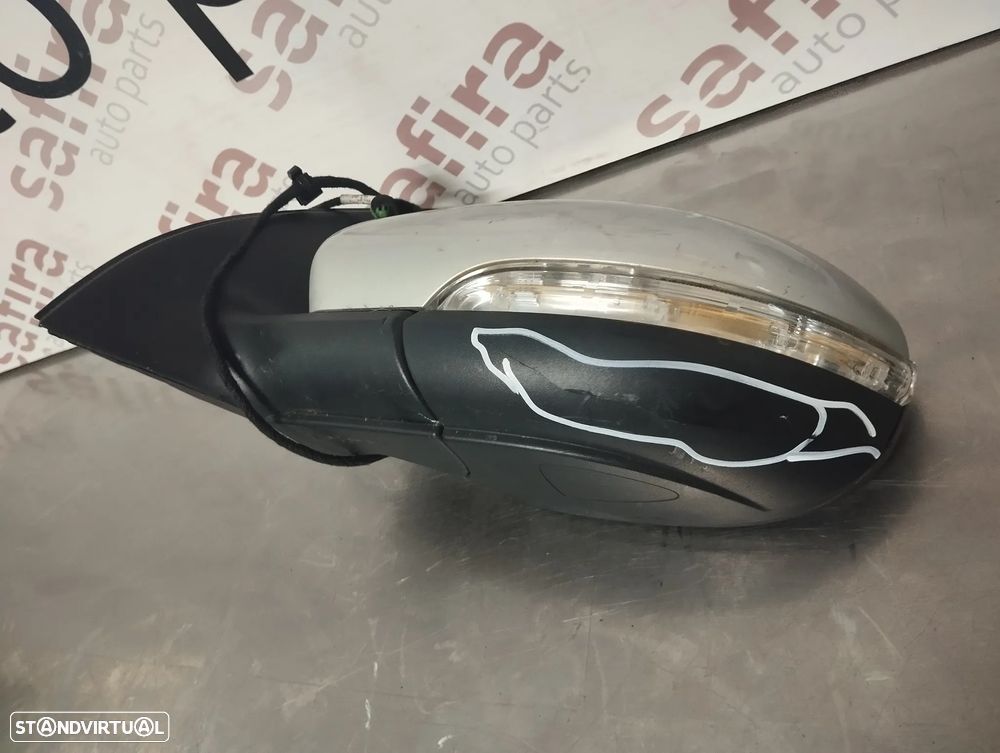 ESPELHO RETROVISOR VOLKSWAGEN GOLF VI / 6  - ESQUERDO (COM DEFEITO) - 3