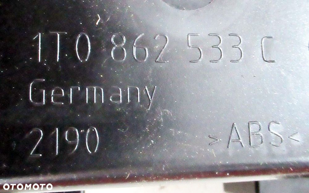 VW TOURAN II LIFT UCHWYT NA KUBEK PODŁOKIETNIKA 1T0862533C - 3