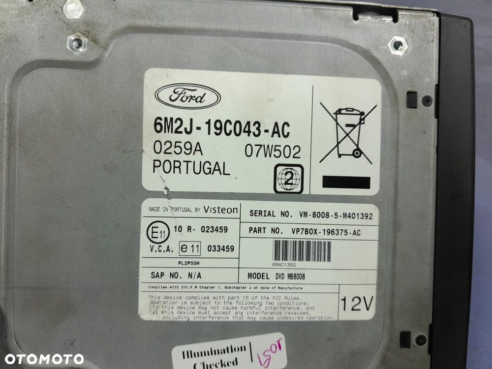 FORD GALAXY MK2 ODTWARZACZ DVD 6M2J-19C043-AC - 5