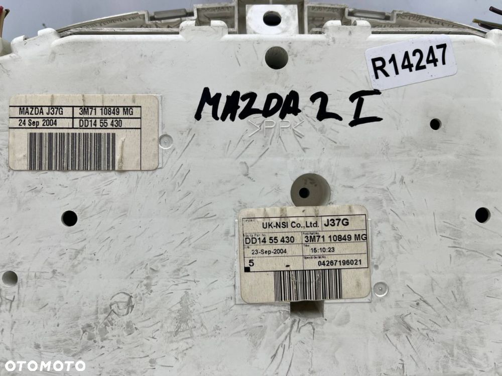 Licznik Mazda 2 I DY 1.2 1.25 1.4 1.6 16v 02-08r. benzyna zegary 3m71-10849-mg dd1455430 - 7