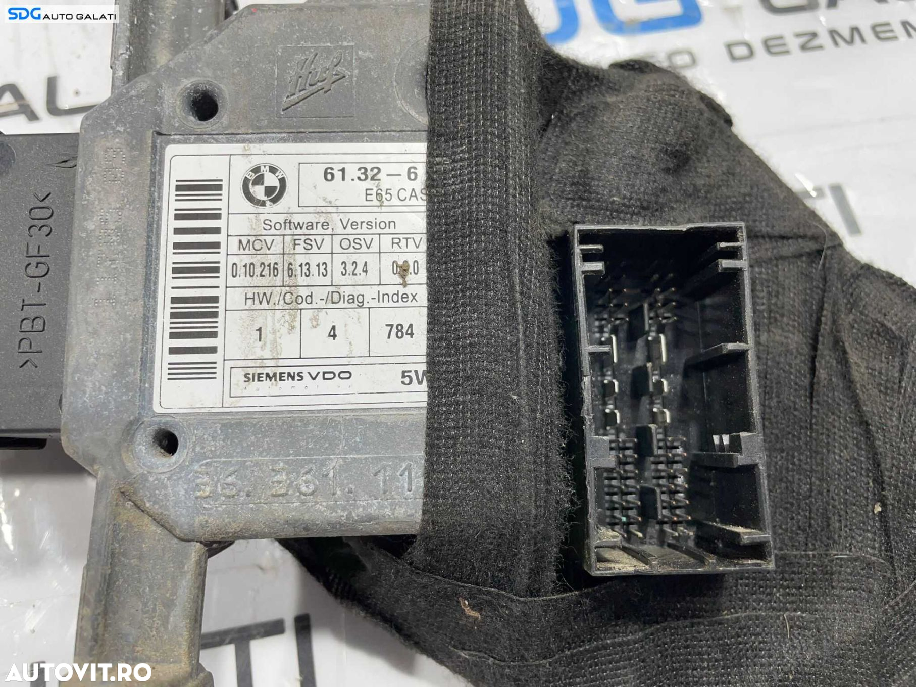Kit Pornire ECU Calculator Motor Cititor Cartela Chei Cheie Imobilizator CIP BMW Seria 7 E65 E66 3.0 Diesel M57 2002 - 2008 Cod 7803369 0281013500 [L4755] [L4756] - 2