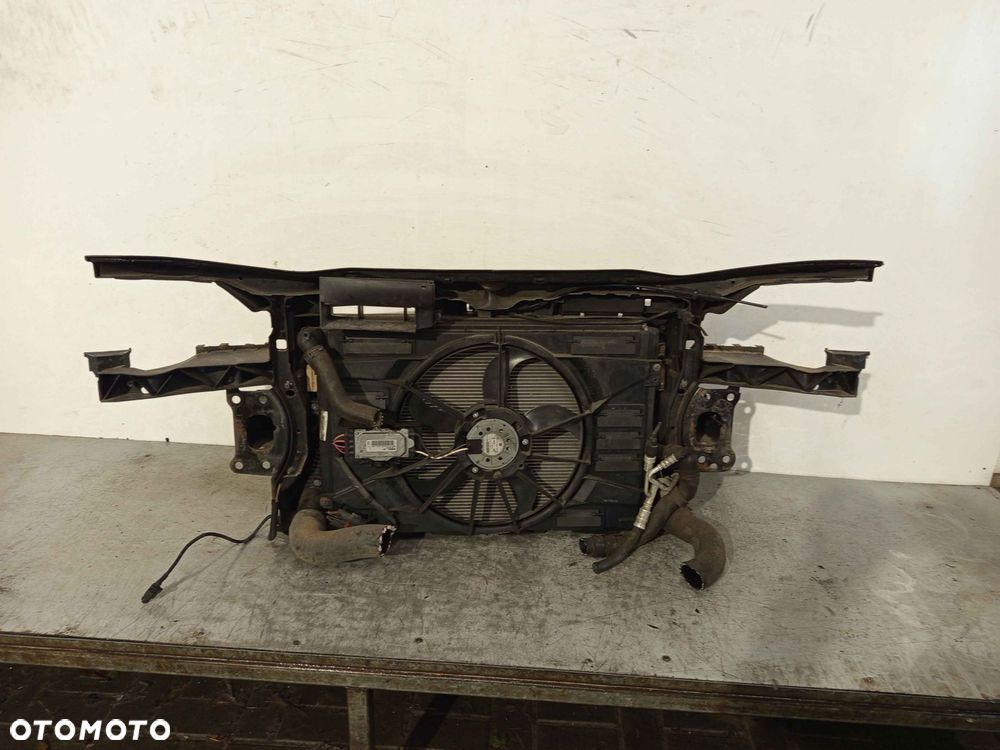 ^ PAS PRZEDNI VOLKSWAGEN VW GOLF VI 6 PLUS + 2.0 TDI BELKA WZMOCNIENIE CZOŁOWE CHŁODNICA WODY OBUDOWA WENTYLATORY - 4