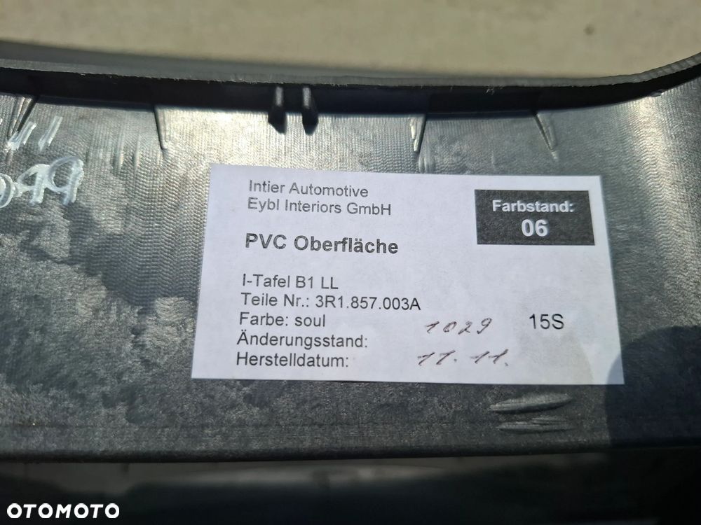 Deska Konsola Kokpit Air-Bag Komplet Seat Exeo 3R1857003A - 17