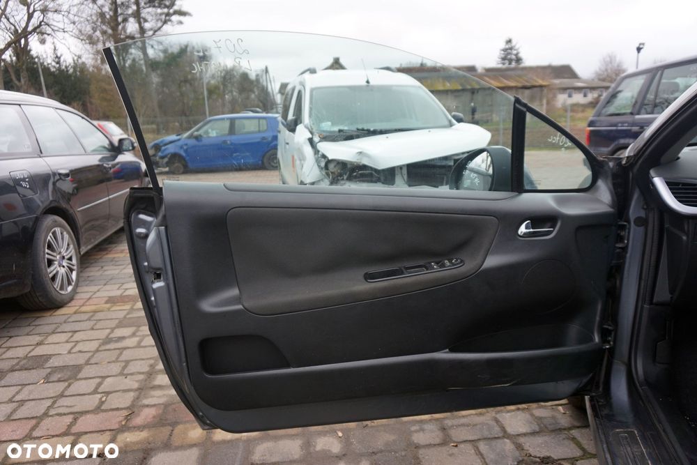 SZYBA DRZWI LEWY PRZÓD 207 CC CABRIO 9201K2 PEUGEOT 2007-2009 - 1
