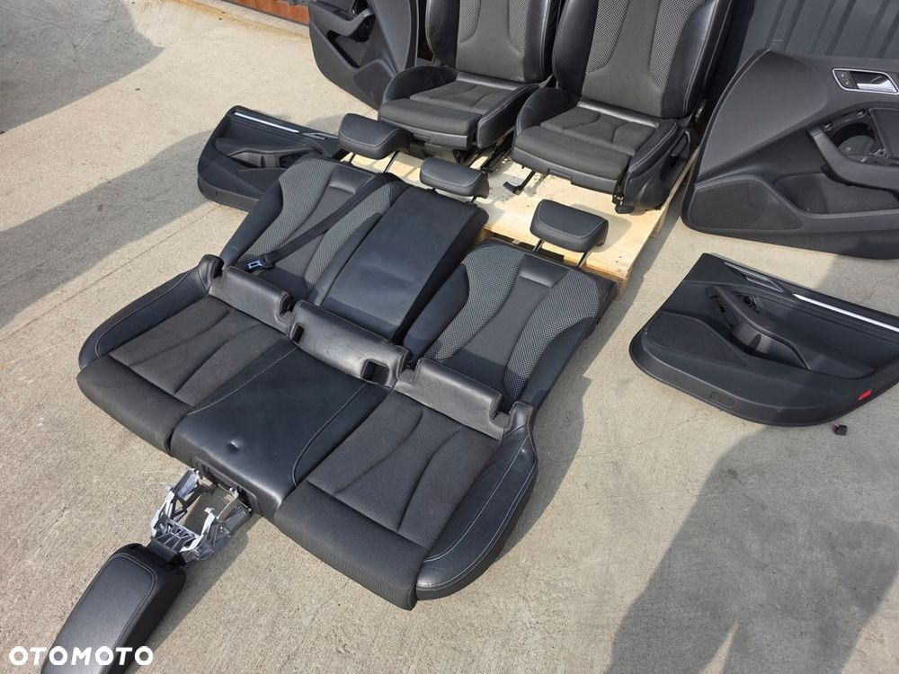 FOTEL FOTELE KOMPLET AUDI A3 8V SPORTBACK 5-DRZWI SKÓRA+MATERIAŁ S LINE *2* - 14
