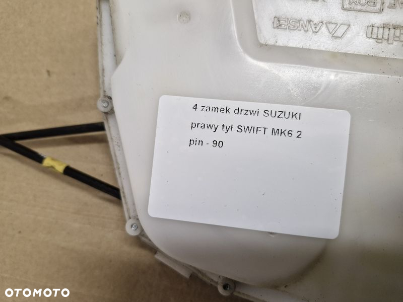 SUZUKI SWIFT MK6 ZAMEK DRZWI PRAWY TYŁ TYLNY 2 PIN - 3