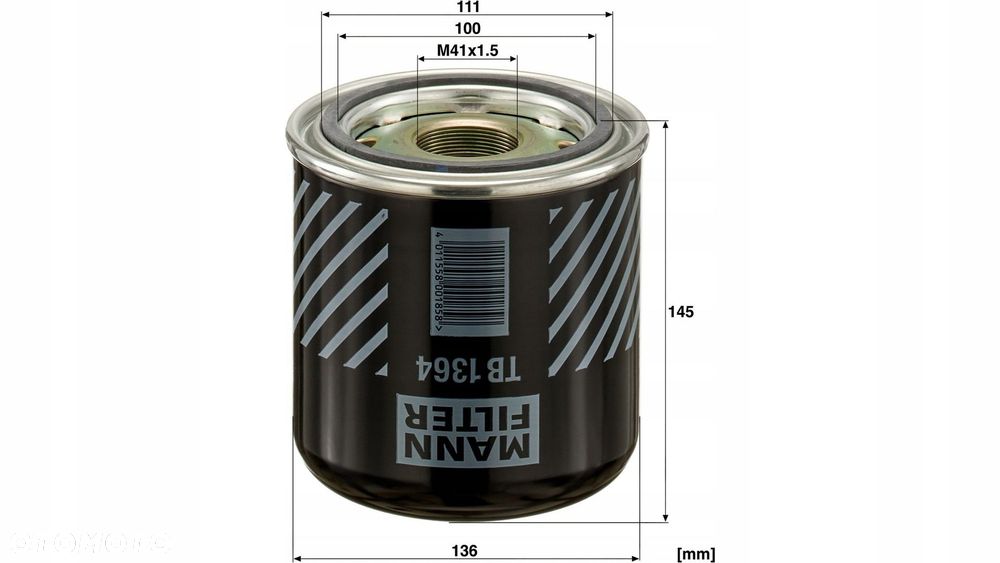 mann-filter wkład osuszacza powietrza daf cf xf xb xbc lf - 3