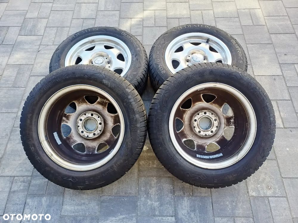 FELGI Z OPONAMI KOŁA ALUMINIOWE MERCEDES SLK R170 R15 5X112 ET37 66,6 mm OPONY VREDESTEIN QUATRAC 5 R15 205/60 WIELOSEZON NR15 - 11