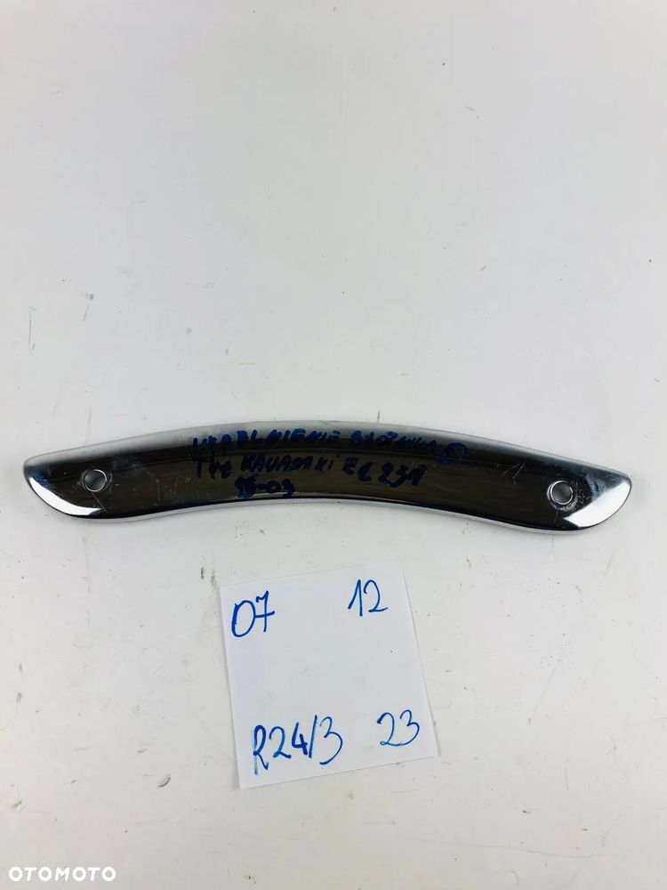 Kawasaki EL 250 251 Prawa Listwa Błotnika Wypełnienie Chrom - 1