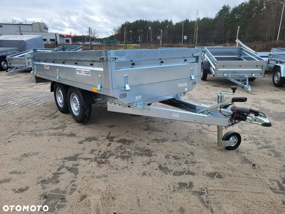 Neptun DOSTAWA! Przyczepa platforma wym. 302x151x40 SPAWANA! koła pod spodem N20-302 2 kps, wszystkie burty DEMONTOWALNE, DMC 2000kg GN275 - 5