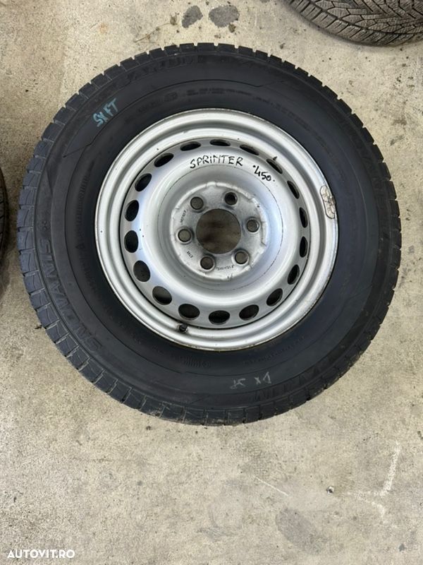 Roata MERCEDES SPRINTER 2006-2016 cu cauciuc iarna 235/65R16C - 3