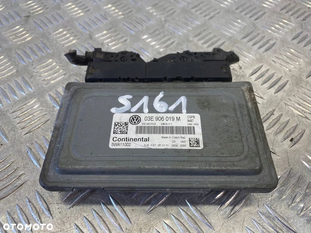 KOMPUTER SILNIKA VW POLO V 1.2 60KM 03E906019M 5WA11002 - 1