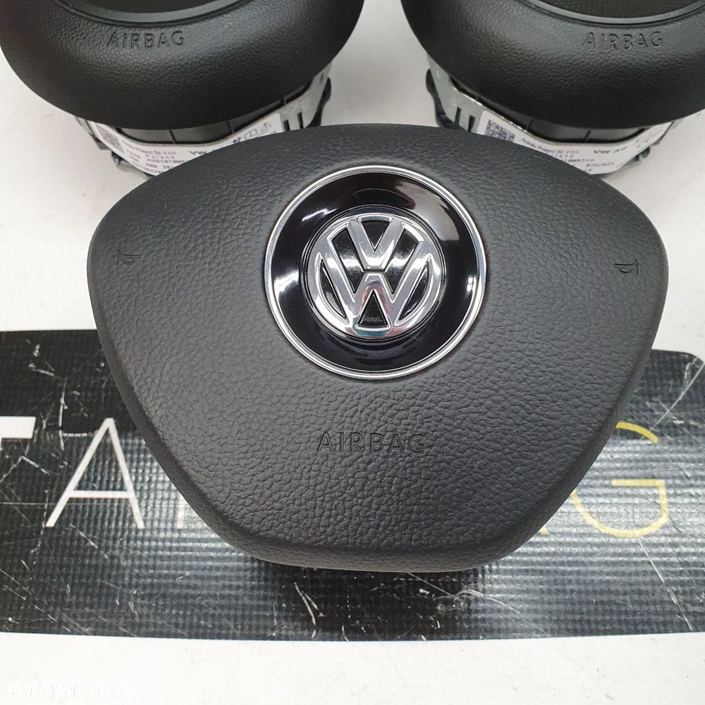 VW PASSAT B8 DESKA ROZDZIELCZA DWUKOLOROWA KONSOLA KOKPIT PULPIT PODUSZKI AIRBAG AIR BAG PASY KIT SET - 14