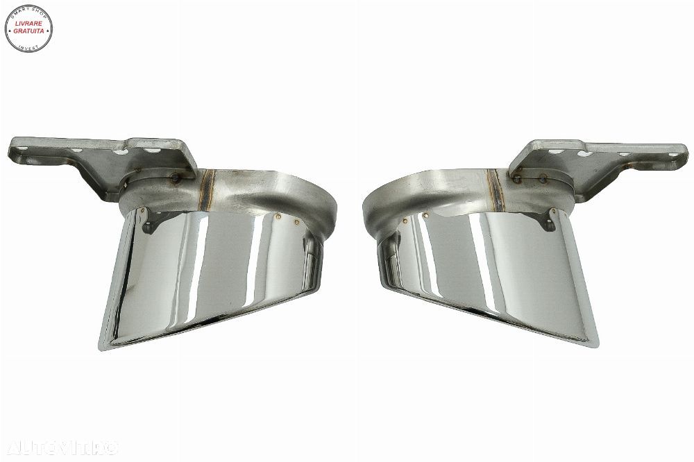 Difuzor Bara Spate si Ornamente Evacuare Audi A6 C8 4K Avant Sedan (2018-up) RS6 D- livrare gratuita - 13