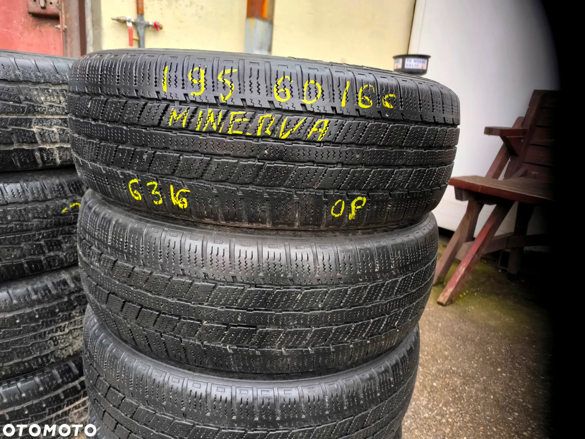 195/60R16C Opony Zimowe Zima MINERVA ICE-PLUS S110 6mm Legnica ALU-RAD 195/60 - 2