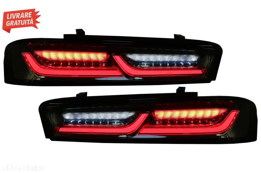 Stopuri FULL LED Chevrolet Camaro MK6 (05.2015-2018) Semnal Dinamic Secvential- livrare gratuita - 11