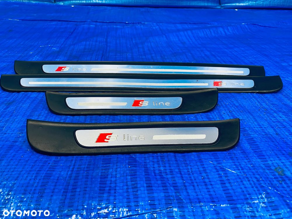 LISTWY PRÓG NAKŁADKI PROGOWE S-LINE PROGU LEWA PRAWA PRZÓD PRZEDNIE TYŁ TYLNE AUDI A7C7 S-LINE 13R ; 4G8853376A 4G8853375B 4G8853374A 4G8853373B ORYGINAŁ - 4