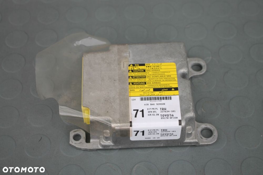 moduł sterownik poduszek airbag toyota verso 09-18 - 1