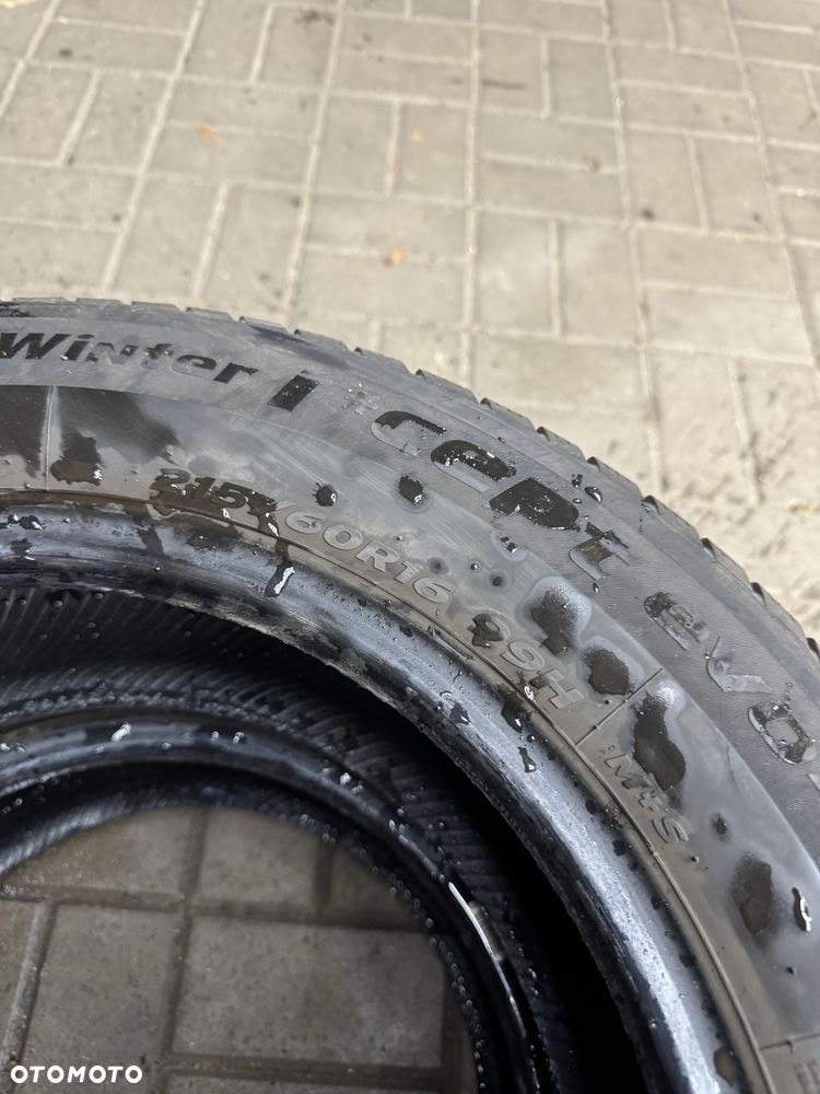 Dwie opony zimowe 215/60/16 HANKOOK Używane F-Vat - 3