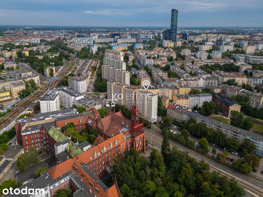 CENTRUM |Panorama Wrocławia | Balkon | CO miejskie