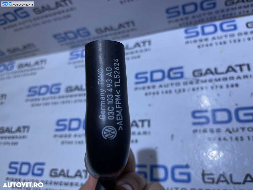 Valva Supapa Control Sens Aer VW Golf PLUS 1.4 TSI CAX CAXA 2004 - 2014 Cod 03C103175G 03C103493AG - 5