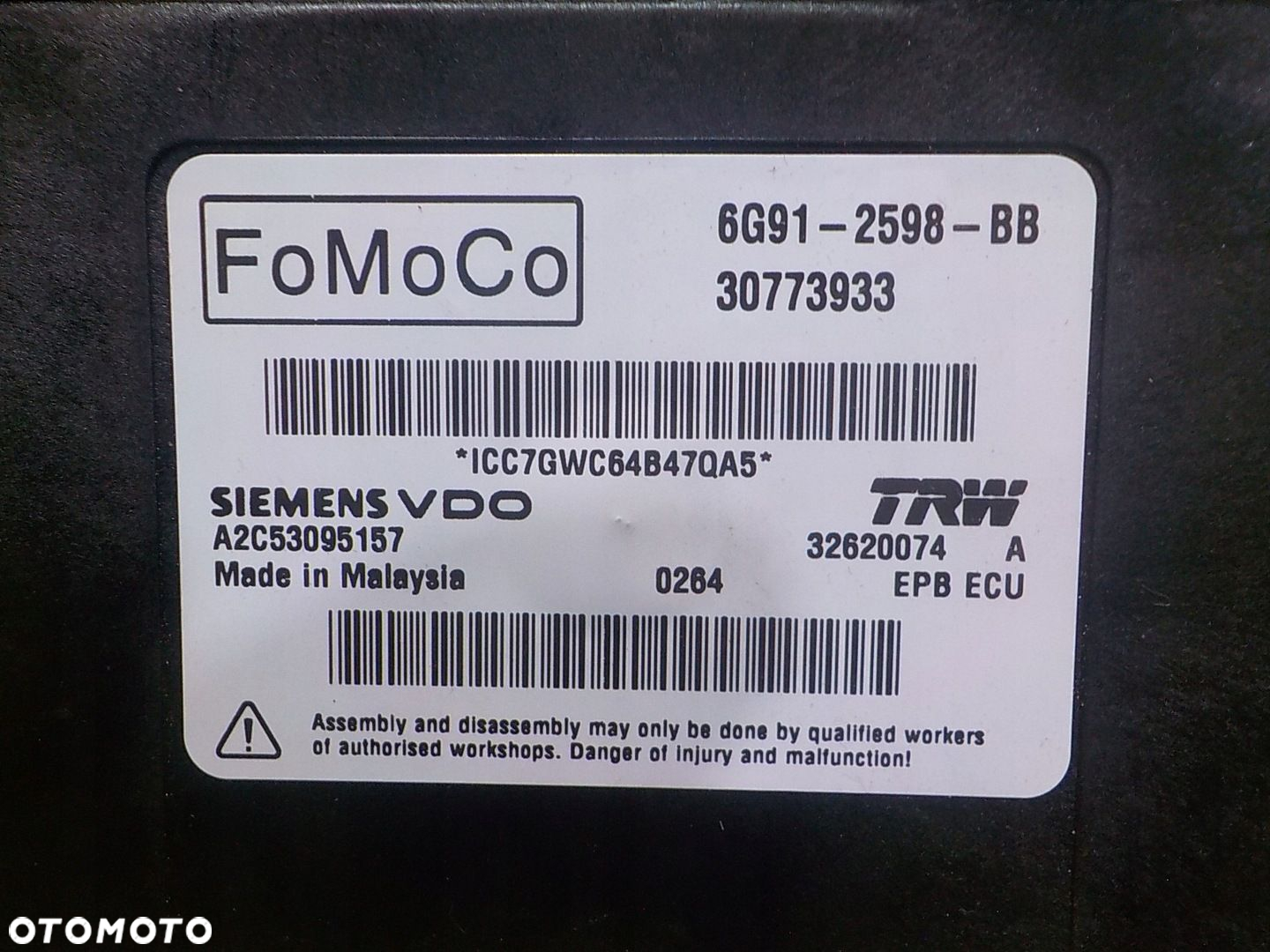 VOLVO XC70 II V70 III 07r KOMBI I modul hamulca 6G91-2598-BB 30773933 - 3