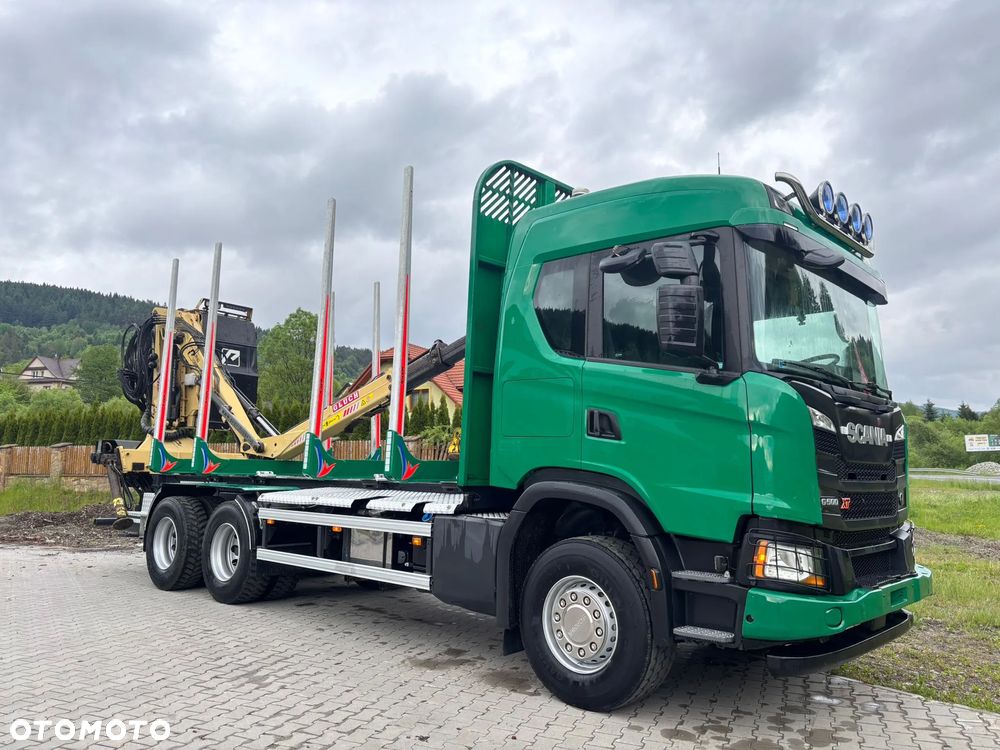 Scania Scania 500XT 6X4 EURO 6 Resor Resor Dzwig HDS z kabiną Do drewna Lasu dłużycy kłody Palfinger - 7