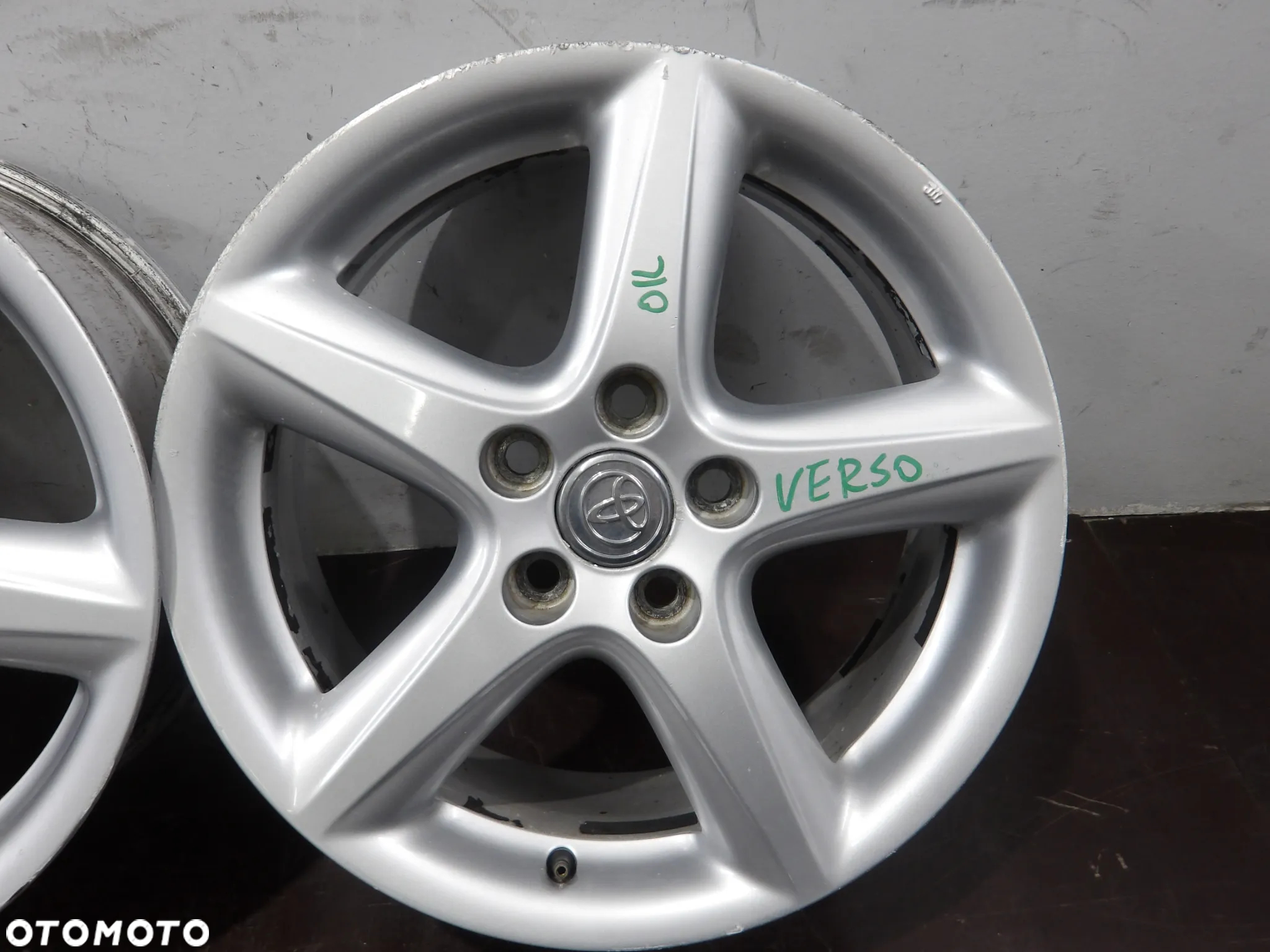 TOYOTA COROLLA VERSO 2.2D FELGI ALUMINIOWE ALUFELGI 5X114.3 7J ET45 R17 - 5