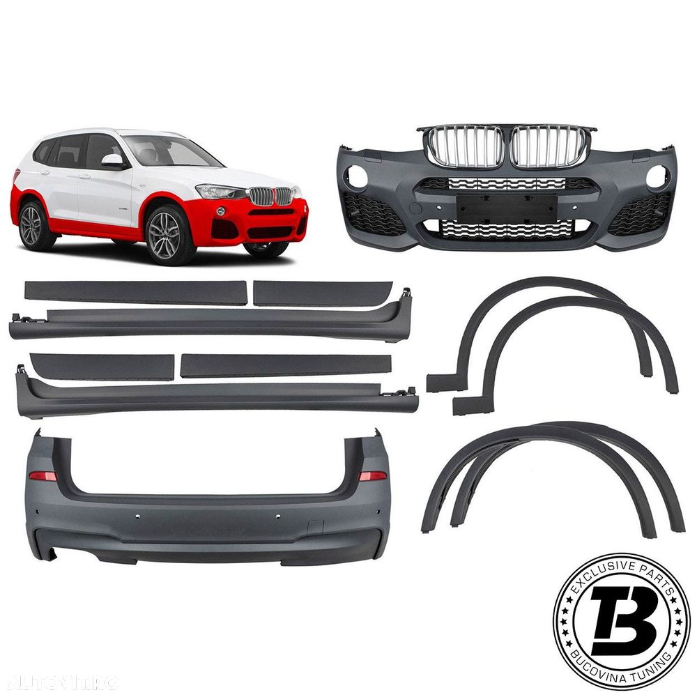 Pachet Exterior compatibil cu BMW X3 F25 M Tech Design - 1