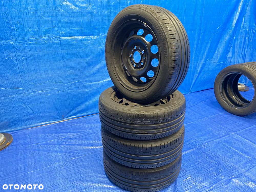 KOŁA KOŁO FELGA STALOWE 6,5J 16" ET42 5X120; 72,6mm KOMPLET ; OPONY LETNIE LATO BRIDGESTONE 5,5mm FELGI OE BMW 1 SERIA E81 E82 E87  3 SERIA E36 E46 E90 E91 F20 F22 ITP. - 1