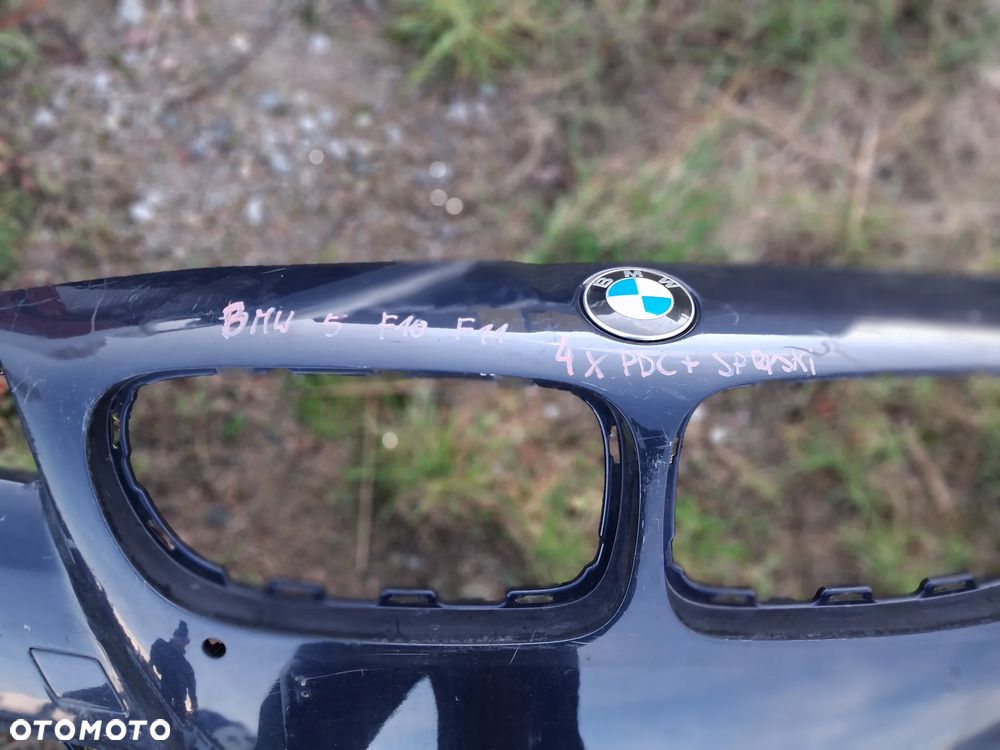 BMW 5 F10 F11 LIFT LCI ZDERZAK PRZÓD PRZEDNI SPRYSKI 4xPDC - 4