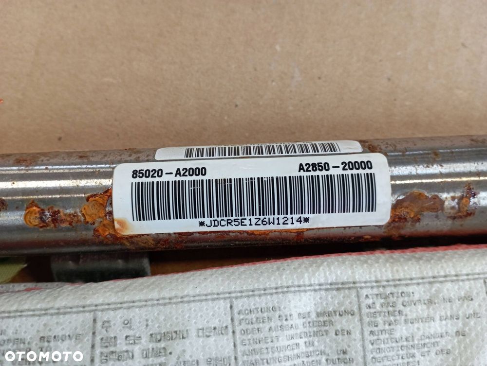 KIA CEED II 2 KURTYNA AIRBAG PRAWA 85020-A2000 A2850-20000 - 2
