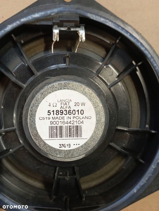 FIAT 500 GŁOŚNIKI PRZÓD TYŁ KOMPLET 52021973 52021975 518936010 - 5