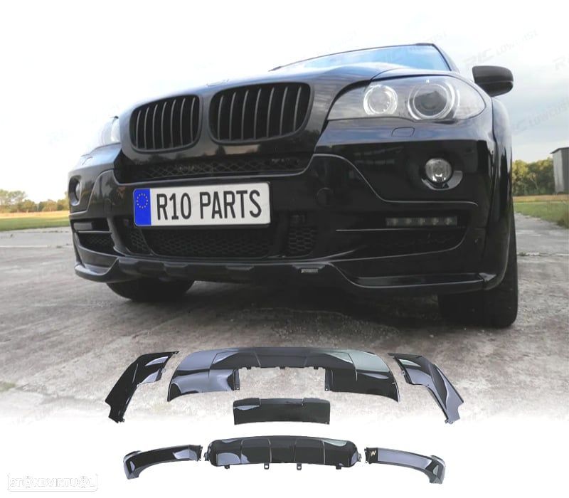 AERO KIT CARROÇARIA BMW X5 E70 07-13 PRETO BRILHANTE - 1