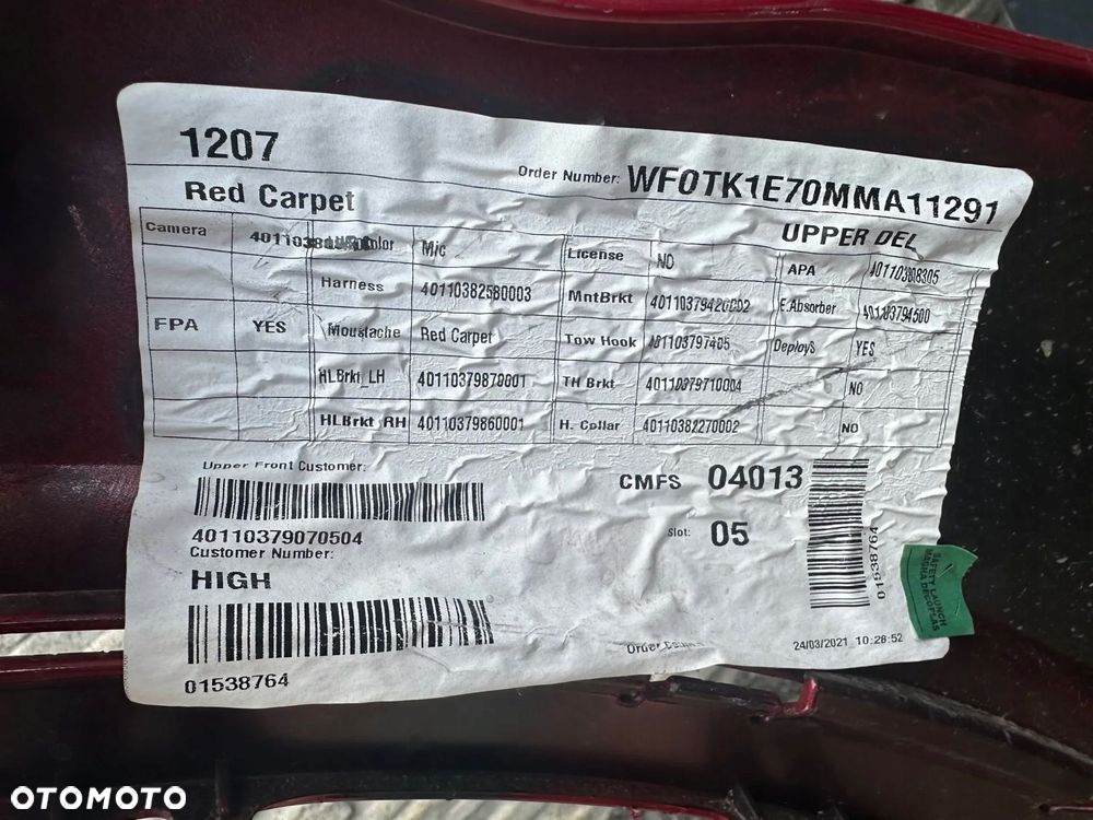 ZDERZAK Ford Mustang Mach-E ORYGINAŁ ŁADNY STAN NIE KLEJONY - 8