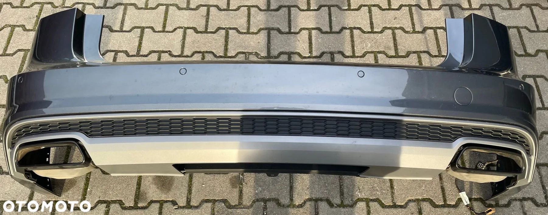 Audi A6 C7 4G Avant S-Line zderzak tył tylny LZ7S kompletny wydechy - 1