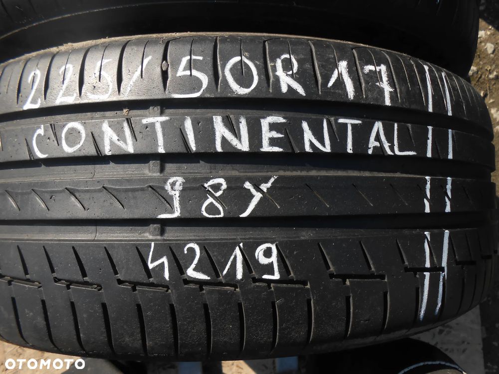 OPONY 225/50R17 CONTINENTAL PREMIUM CONTACT 6 XL  DOT 4219 / 4718 7.6MM - 2