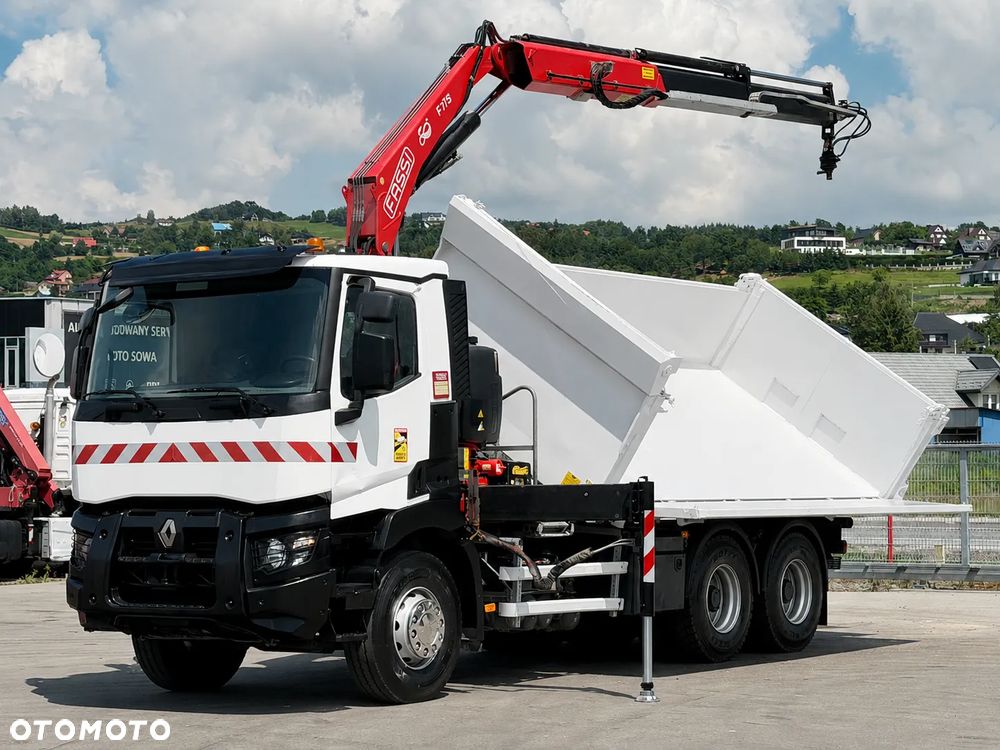 Renault C 380 * WYWROTKA 5,20 m + FASSI F175A.0.22 + PILOT + BORDMATIC *6x4 - 5