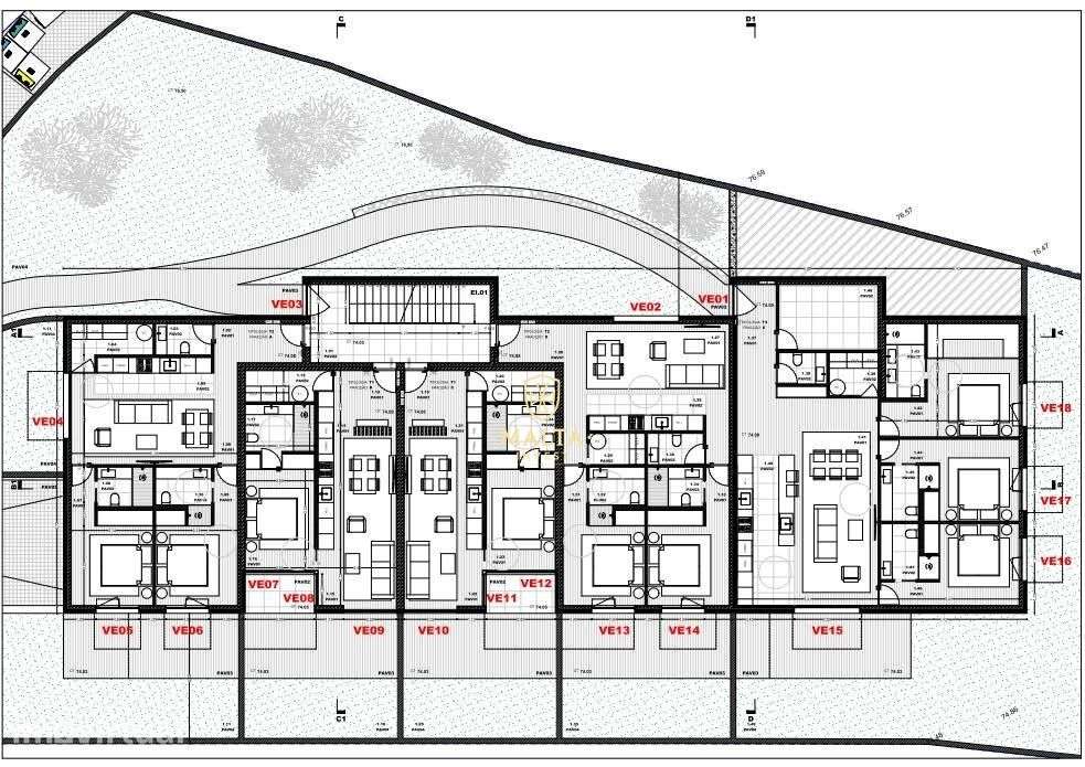 T3 Novo com Jardim Privativo e 2 Garagens | Pousa Residence - Grande imagem: 5/7