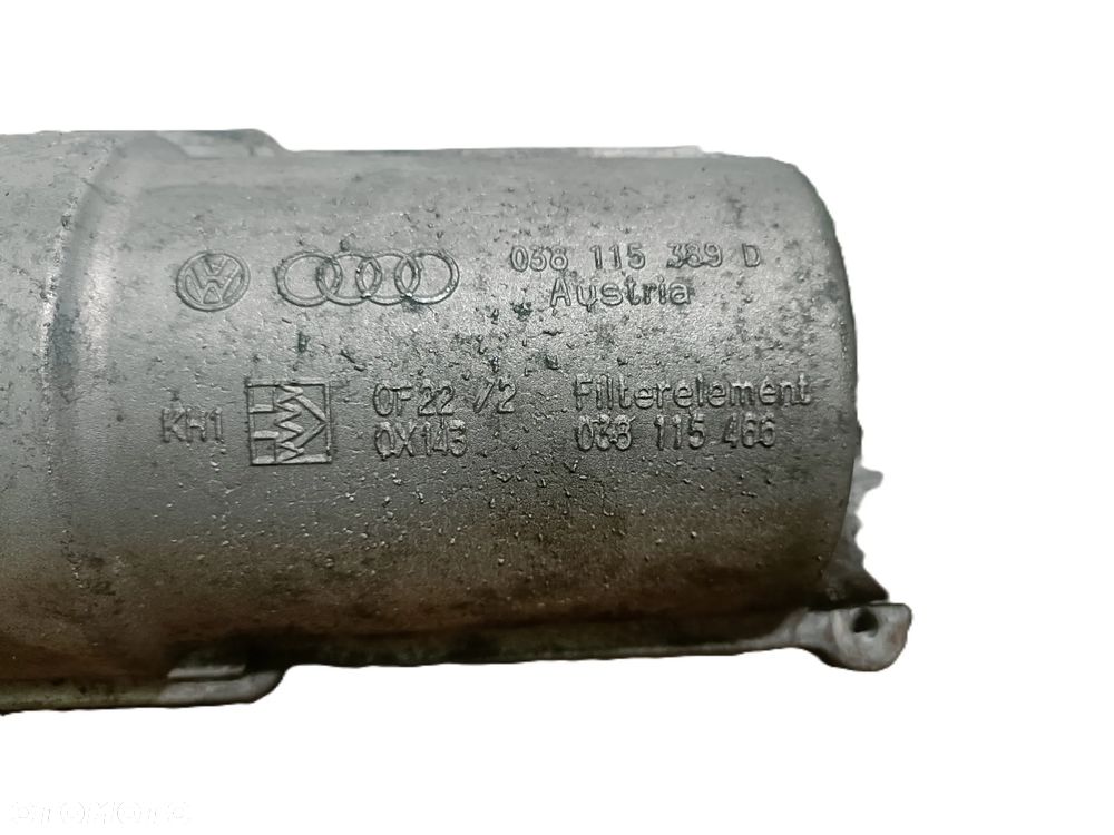 AUDI A4 B7 04-07 1,9 TDI OBUDOWA FILTRA OLEJU EU 038115389D * - 6
