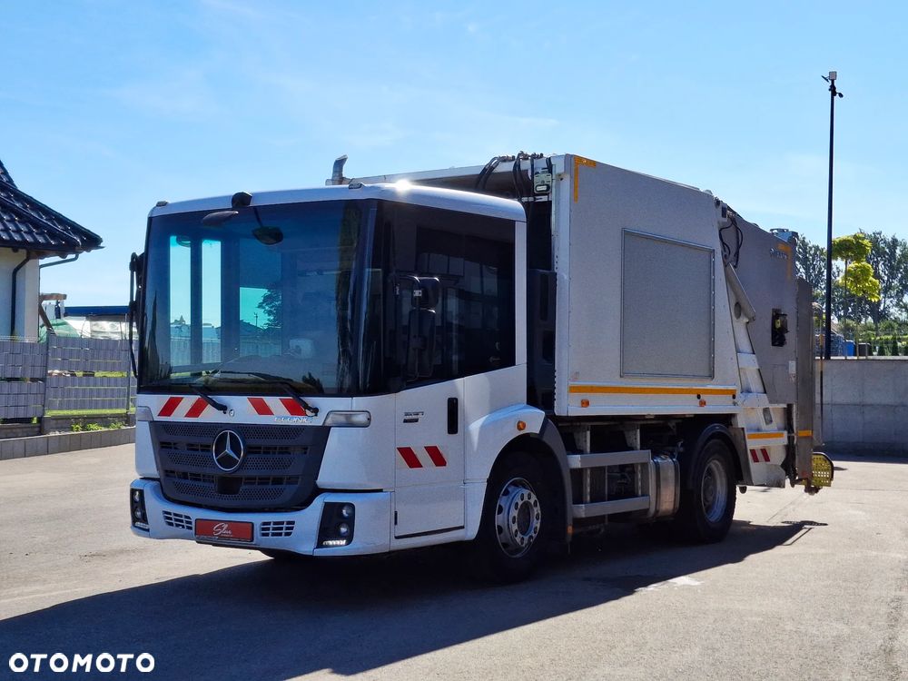 Mercedes-Benz Econic 1830 Śmieciarka FAUN VR5 LEV Euro 6 Zawieszenie Poduszki Światła Dzienne LED 4 Miejsca Tempomat - 2