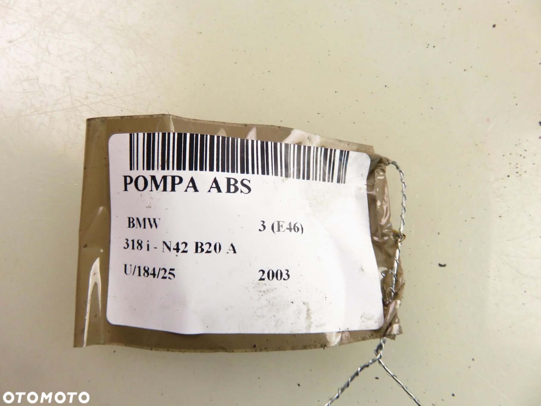POMPA ABS BMW 3 (E46) 6759075 6759073 10096008103 - 11