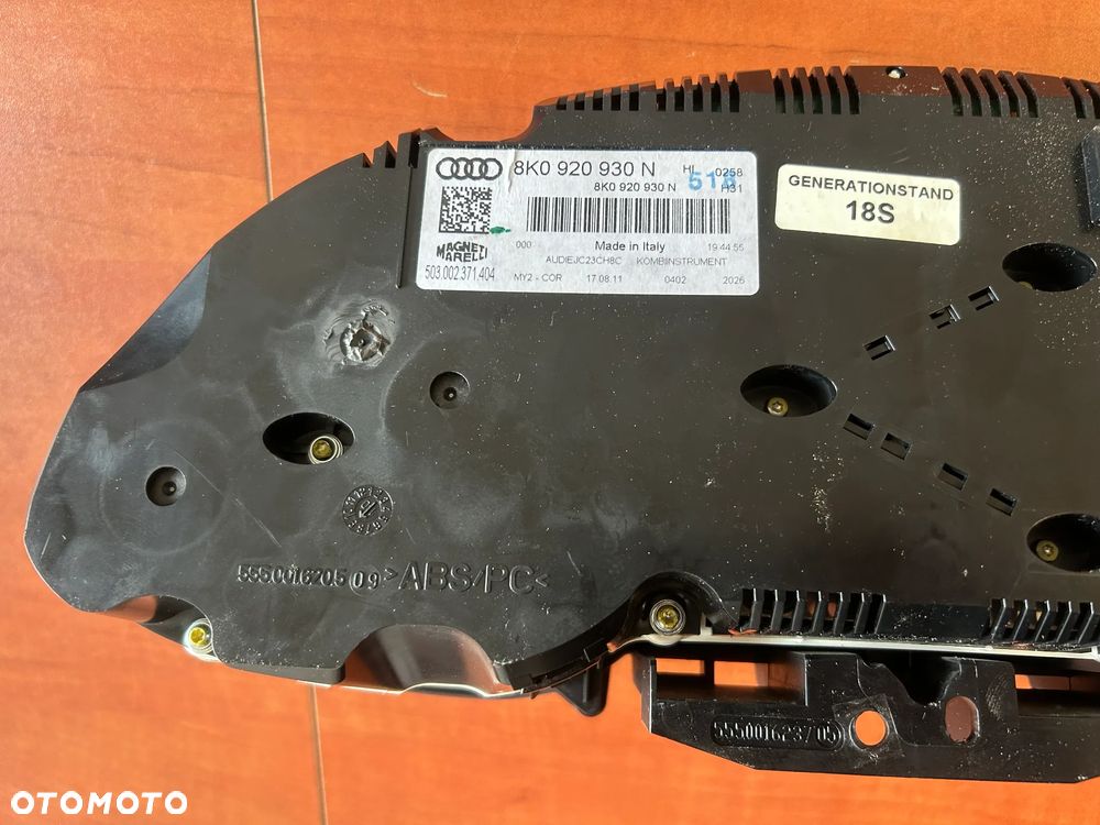 LICZNIK ZEGARY AUDI A4 B8 8K0920930N - 5