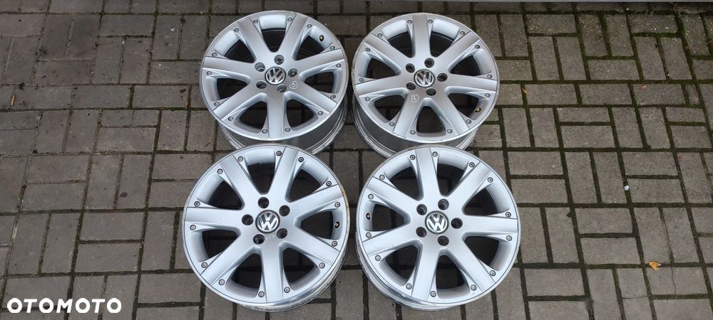 FELGI ALUMNIOWE 5x112 7,5Jx17 CALI ET47 3C0601025K BBS VW PASSAT TOURAN CADDY GOLF SEAT SKODA AUDI KOMPLET 4 SZTUKI - 1