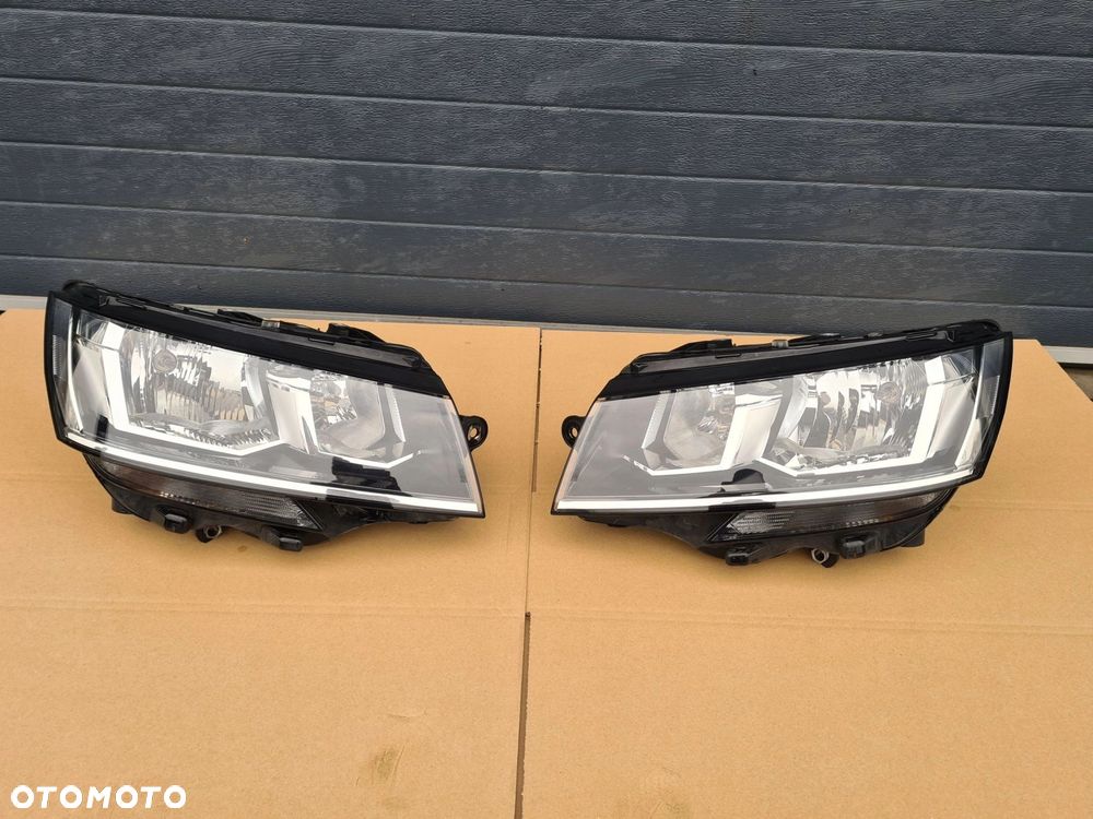 VW T6.1 kompletny przód pas przedni zderzak maska błotnik lampy BIAŁY LB9A - 4